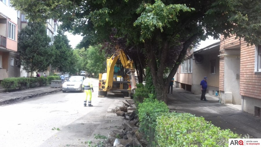 Lucrările de pe strada Abrud ar putea fi gata în două săptămâni