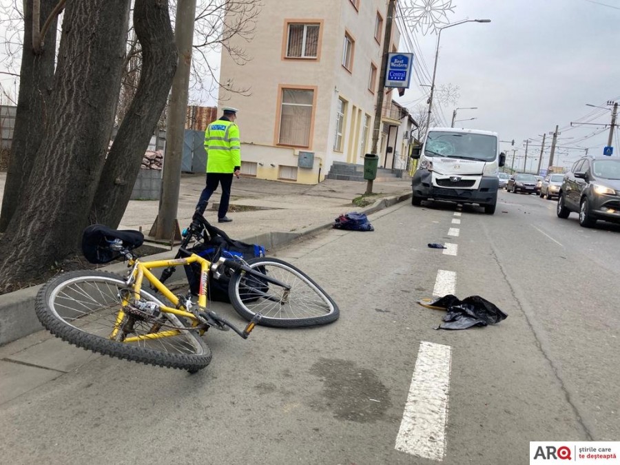 Biciclist accidentat mortal pe trecerea de pietoni (FOTO)