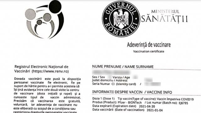 Se întâmplă la Arad! Certificate de vaccinare falsificate au fost oferite spre vânzare pe Facebook