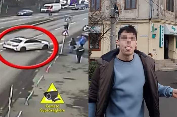 Şmecher cu Merţan: un tânăr din Timişoara l-a scuipat pe pietonul care i-a reproşat că era să-l calce cu maşina; cu cât a fost amendat (VIDEO)