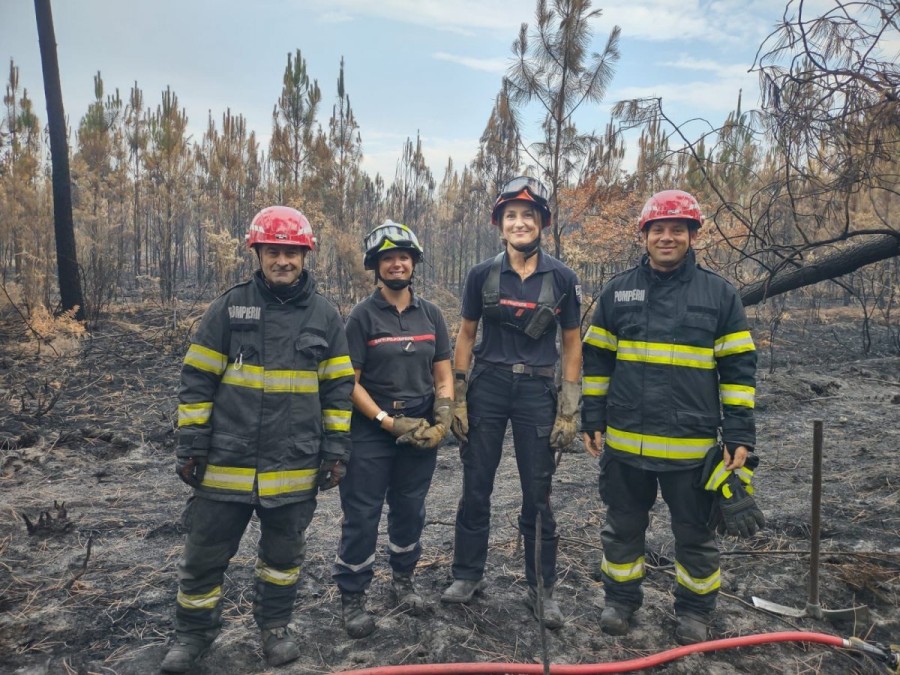 Misiunile modulului național de stins incendii continuă în Franța