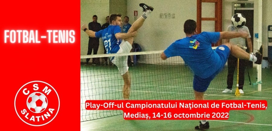 A debutat play-off-ul Campionatului Naţional de Fotbal-tenis. Campionii de la Slatina au dominat turneul de la Mediaş