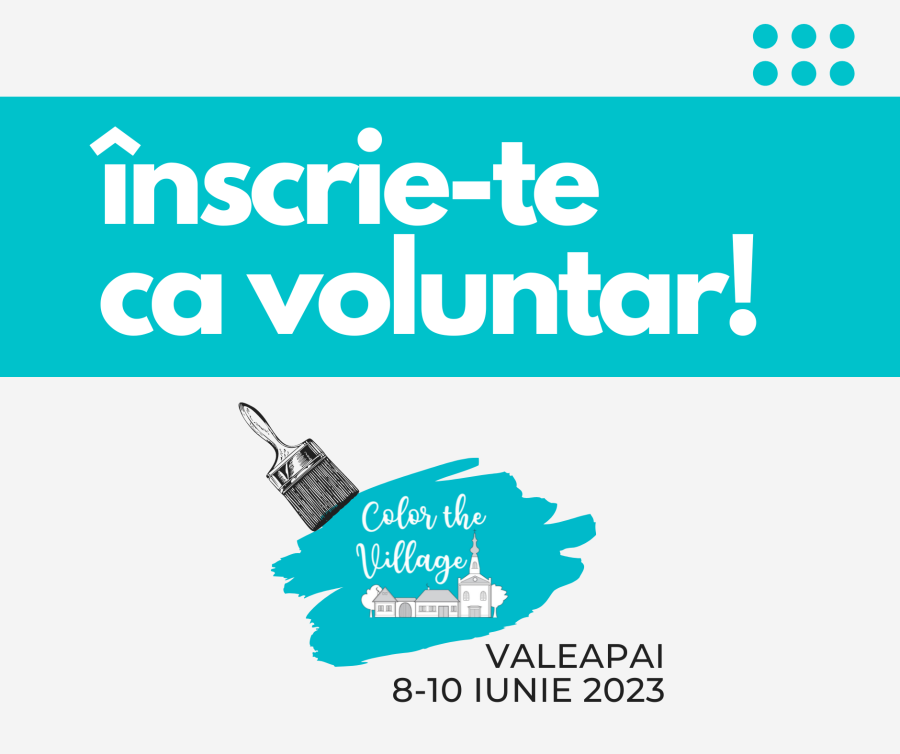 Start înscrieri voluntari - Color the Village 2023