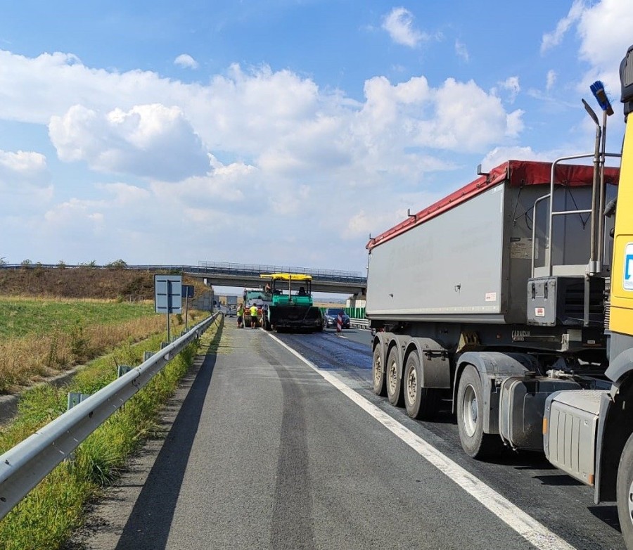 Circulație restricționată pe autostradă