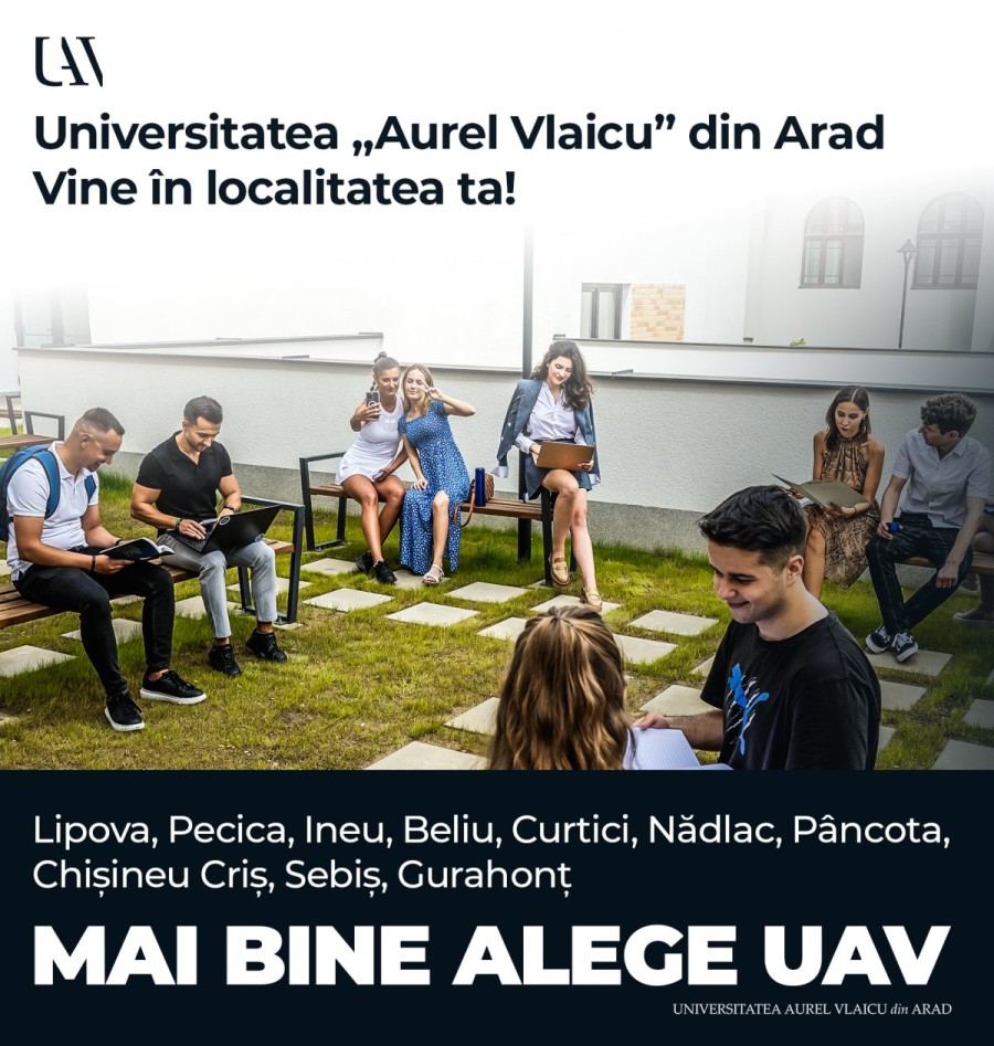 Universitatea „Aurel  Vlaicu” din Arad face înscrieri în 10 localități din județ