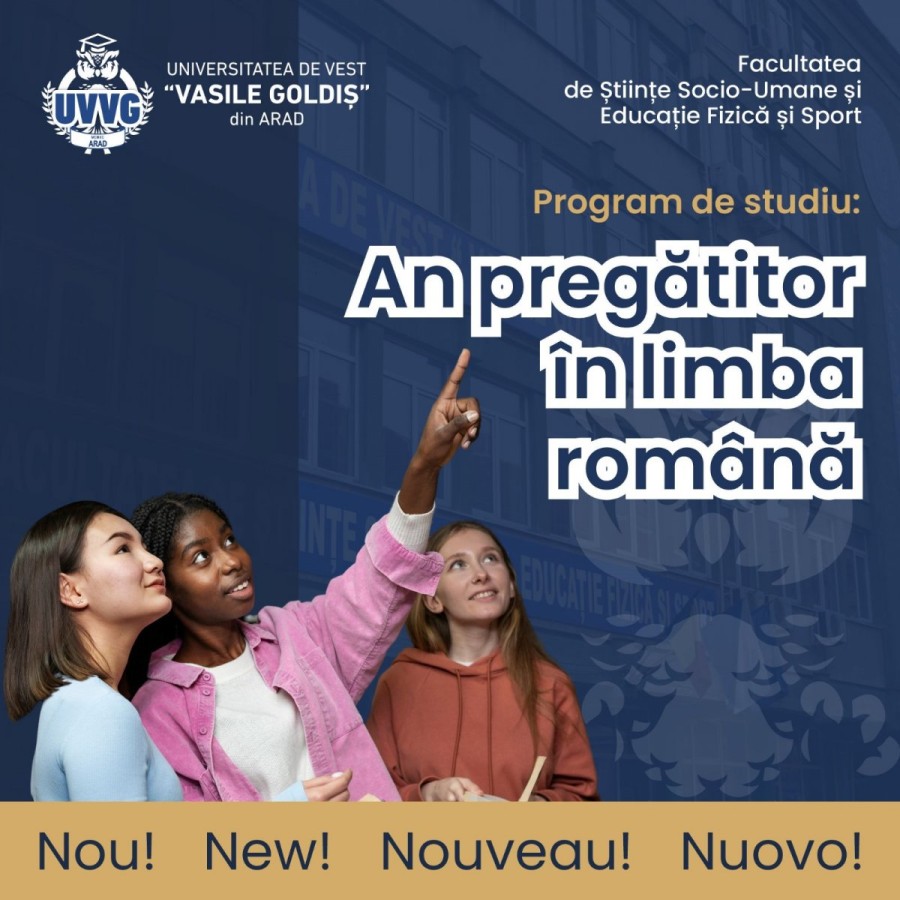 Un nou program de studiu la UVVG An pregătitor de limba română, pentru viitorii studenți străini