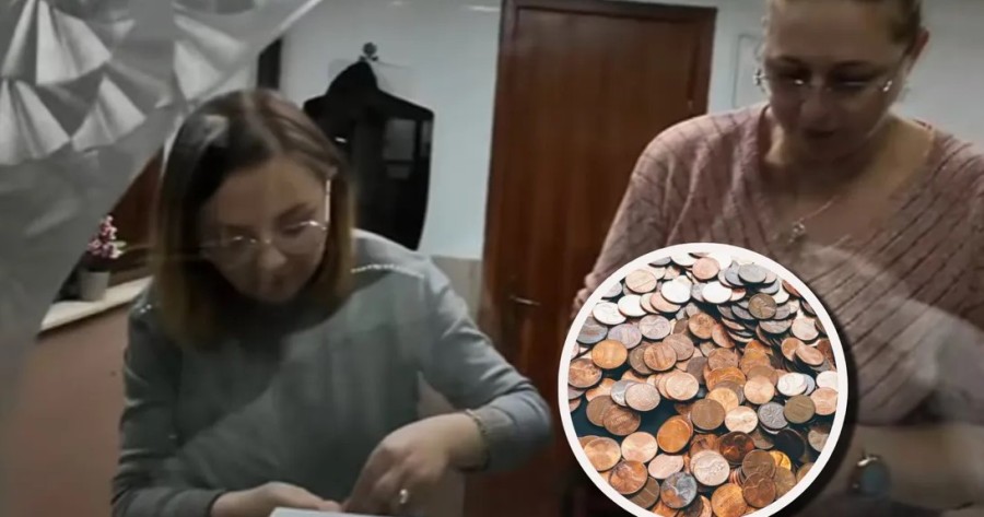 Protest viral la Suceava. Un bărbat şi-a plătit impozitul cu cinci kilograme de monede