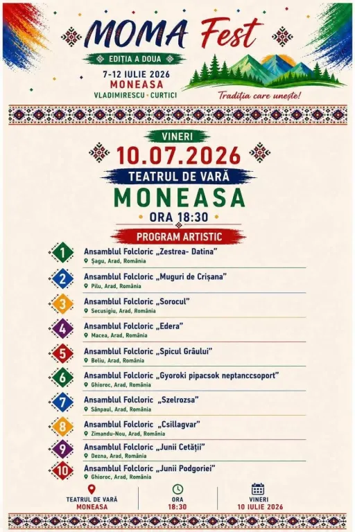 Moma Fest, a doua ediție, cu 700 de tineri la Moneasa și Arad