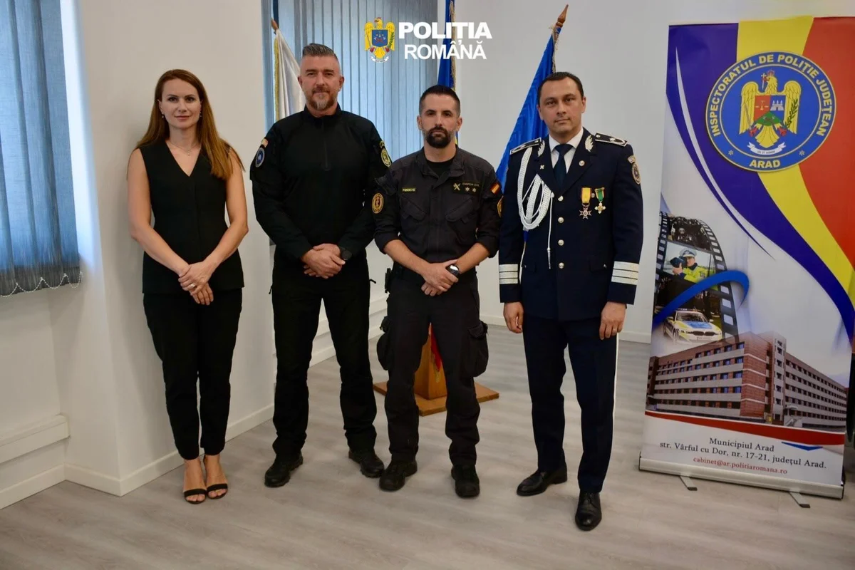 IPJ Arad a organizat un schimb de experiență cu Guardia Civil